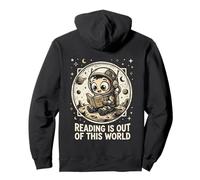 Linda Lectura de Astronauta está Fuera de Este Mundo Bookworm Niño Sudadera con Capucha