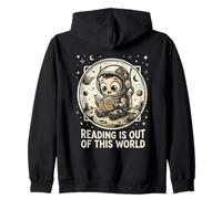 Linda Lectura de Astronauta está Fuera de Este Mundo Bookworm Niño Sudadera con Capucha