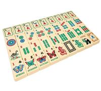Linda Li American Mah Jongg - Juego de azulejos - Colección Artesanal - 166 azulejos grabados en color marfil (sólo las balas)