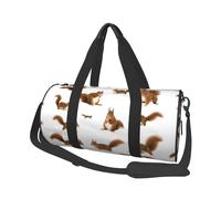 Linda - Linda Ardilla, Bolsa de Viaje de Gran Capacidad, Bolso Redondo, Bolsa de Viaje Deportiva, Bolsa de Mano, Bolsa de Fitness
