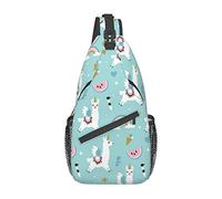 Linda Llama Hammerhead Sharks Hombre Mujer Sling Mochila Bolsa de Pecho Multiusos Mochila de Viaje Bolsa Cruzada antirrobo