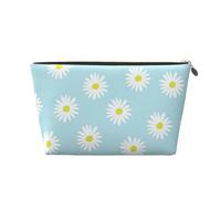 Linda Margarita Flor Florales Azul, Bolsa de Maquillaje Bolsa de cosméticos Bolsa de artículos de tocador de Viaje portátil Bolsa de artículos de tocador