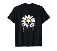 Linda Margarita gótica para los Amantes del Esqueleto Oscuro Camiseta