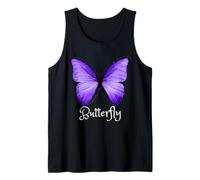 Linda mariposa divertida diseño unisex para hombres, mujeres y niños Camiseta sin Mangas