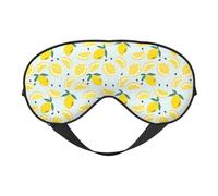 Linda máscara de dormir de color azul limón, máscaras de ojos para dormir de doble cara, máscaras para dormir para mujeres y hombres, cubiertas opacas para dormir, viajes