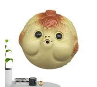 Linda mascota de té - de coche de globo, figura de escultura de dorado de resina, decoración | Compañero de bandeja de té Kung Fu que simboliza la buena suerte para la exhibic