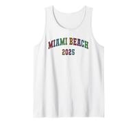Linda MIAMI BEACH 2025 Vacay Spring Break Vacaciones a juego Camiseta sin Mangas