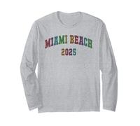 Linda MIAMI BEACH 2025 Vacay Spring Break Vacaciones a juego Manga Larga