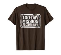 Linda misión Escolar de 100 días cumplida Militar Completo Camiseta