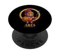 Linda mitología Griega Dios Ares Antigua Grecia Chibi PopSockets PopGrip Adhesivo