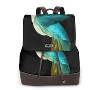 Linda mochila de cuero para mujer de Hummingbird - Bolsa de libros para escuela secundaria y universidad, mochila ligera e informal para cada temporada