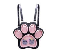 Linda mochila escolar - de huellas de gato, de libro para niños, mochila grande con bonito diseño, perfecta para adolescentes, niñas, mujeres, escuela, viajes, uso diario, Nuez negra