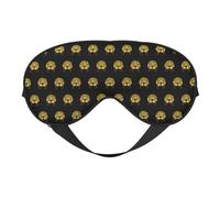 Linda mujer africana con estampado de lunares, suave, de doble uso, bloquea el sueño, bloquea la luz, eficientemente, máscara de ojos para dormir