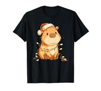 Linda Navidad Capybara Kawaii Camiseta