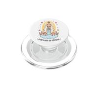 Linda Nuestra Señora Fátima del Santo Rosario Fe Católica PopSockets PopGrip para MagSafe