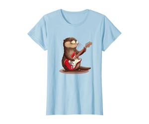 Linda nutria disfruta tocando el disfraz de guitarra Camiseta