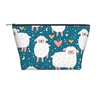 Linda Oveja, Bolsa de artículos de tocador Bolsa de Maquillaje Bolsa de cosméticos Bolsa de artículos de tocador de Viaje portátil