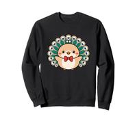 Linda pajarita de pavo real, excursión de un día al zoológico, kawaii para niños y niñas Sudadera