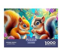 Linda Pareja de Animales Puzzle para Adultos Rompecabezas Imposible, Multicolor Y Único - El Regalo Original para Una Navidad Inolvidable, Recomendado Desde 14 Años 52x38cm/1000pcs