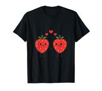 Linda Pareja de Fresas tomados de la Mano Camiseta