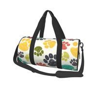 Linda Pata de Perro, Bolsa de Viaje de Gran Capacidad, Bolso Redondo, Bolsa de Viaje Deportiva, Bolsa de Mano, Bolsa de Fitness
