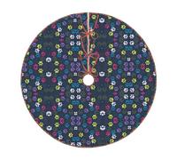 Linda pata de perro para árbol de Navidad, adorno para árbol de Navidad, tapete para árbol de Navidad con 3 velcros para decoración de vacaciones