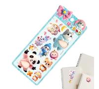 Linda pegatina | Mini 3D pegatinas de vientre de animales | Pequeñas pegatinas elevadas para cuadernos - para ordenadores portátiles, paredes, guitarras, maletas, maletas, cuadernos, sobres, gafas