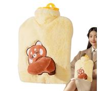 Linda pequeña botella caliente de agua, 900 ml Winter Heat Pack for Hands and Feet, Soft Warm Compress for Cozy Comfort omfortable Heat Bag for Winter, Perfect for Hand Feet Warmth