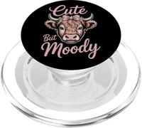 Linda pero Moody Granjero Vaca Highland PopSockets PopGrip para MagSafe