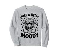 Linda pero Moody Granjero Vaca Highland Sudadera