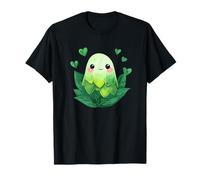 Linda Planta Fantasma Hoja Kawaii espíritu del Bosque Camiseta