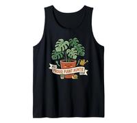 Linda Planta tía Monstera Planta de Interior Dama Amante de la jardinería Camiseta sin Mangas