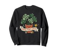 Linda Planta tía Monstera Planta de Interior Dama Amante de la jardinería Sudadera