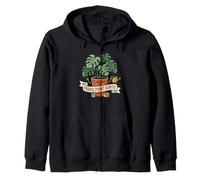 Linda Planta tía Monstera Planta de Interior Dama Amante de la jardinería Sudadera con Capucha