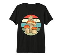 Linda Rana arbórea sobre un Hongo Naturaleza Anfibio Camiseta Premium