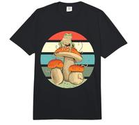 Linda Rana arbórea sobre un Hongo Naturaleza Anfibio Comfort Colors Adult Heavyweight T-Shirt