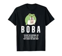Linda Rana Bebiendo té de Burbujas Kawaii Boba Milk Tea Lovers Camiseta