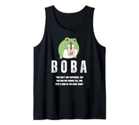 Linda Rana Bebiendo té de Burbujas Kawaii Boba Milk Tea Lovers Camiseta sin Mangas