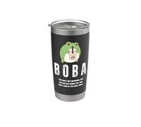 Linda rana bebiendo té de burbujas Kawaii Boba Milk Tea Lovers Vaso térmico de acero inoxidable de doble pared