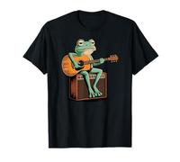 Linda Rana con Guitarra, Divertido músico Anfibio Folk Indie Camiseta
