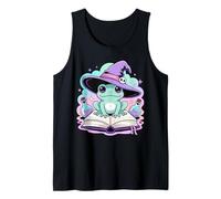 Linda Rana en Sombrero de Bruja con Botellas de poción Camiseta sin Mangas