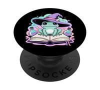 Linda Rana en Sombrero de Bruja con Botellas de poción PopSockets PopGrip Adhesivo