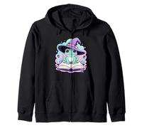 Linda Rana en Sombrero de Bruja con Botellas de poción Sudadera con Capucha