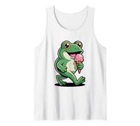 Linda Rana Verde Estética Camiseta sin Mangas