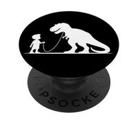 Linda Ropa gráfica de Dinosaurio T-Rex Que Camina para niños PopSockets PopGrip Adhesivo