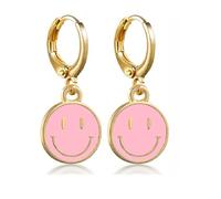 Linda sonrisa de la sonrisa CARDE HEART Cartílago Drop de caída Pequeño aro de Huggie Pendientes Minimalista Huerto Dreamper Trendy Y2K Jewelry Regalos para mujeres Niñas