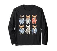 Linda sudadera con capucha con diseño de pata de bulldog francés Manga Larga