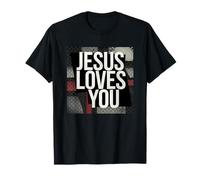 Linda sudadera con capucha Jesus Loves You Christian Faith Camiseta