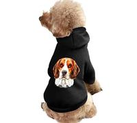 Linda sudadera con capucha para perro Beagle, divertida sudadera de invierno para perros, gato, cachorro, ropa con capucha 2XL