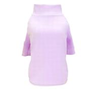 Linda sudadera para cachorro, suéter para perros y gatos medianos y niñas, chihuahua, ropa cálida e invernal, abrigo de invierno para perros, 60 cm (púrpura, M)
